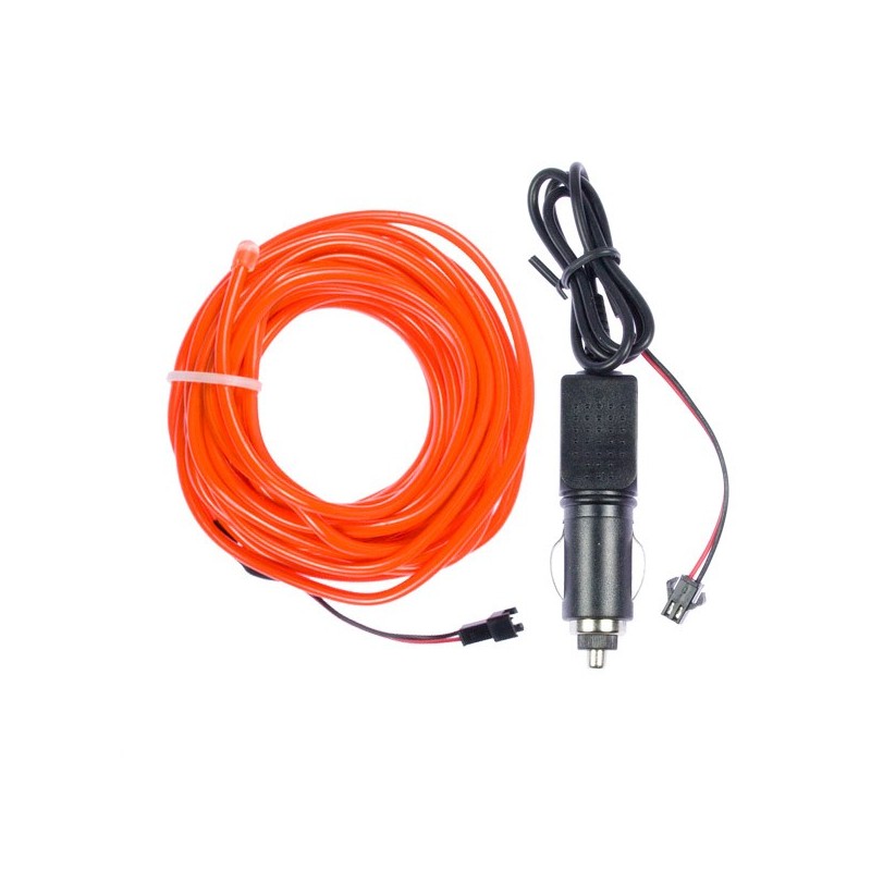 Neonröhre flexiform rot Autotuning 2m + Zigarettenanzünder