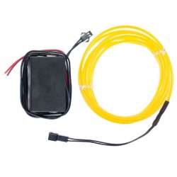 Neon flexible tuning auto jaune - transformateur 12V - 2m