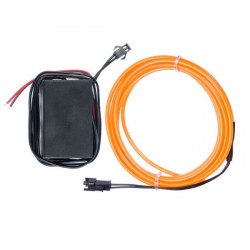 Neon flexibler Schlauch Autotuning orange - Transformator 12V - 2m