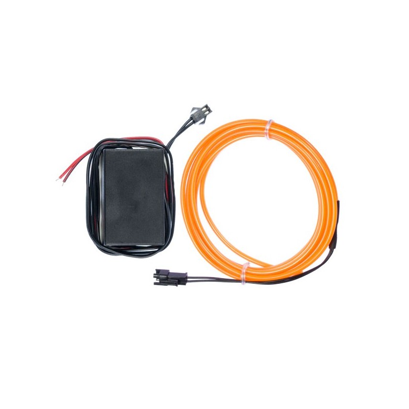 Neon flexibler Schlauch Autotuning orange - Transformator 12V - 2m