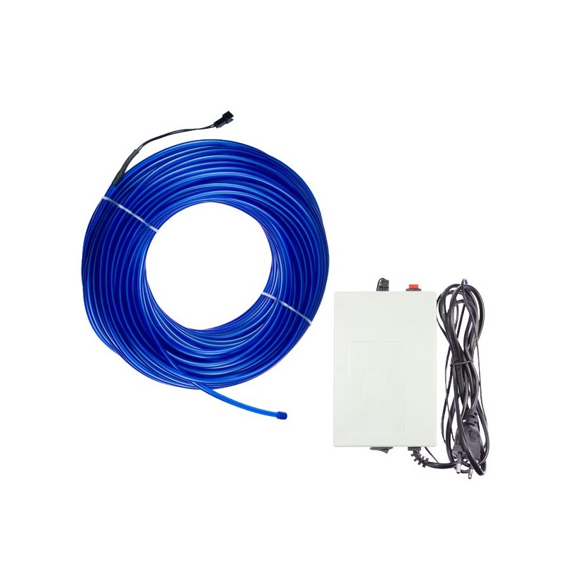 Cable luminoso decoración del hogar azul - 50m