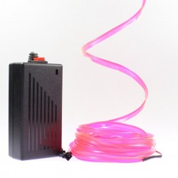 El wire pink collar 5m with inverter 220V + flashing 
