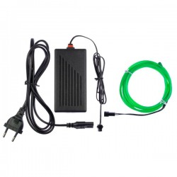 El wire home decor green - 2m + flashing