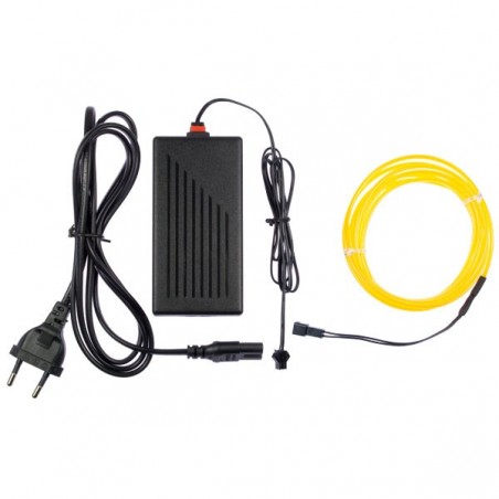 Flexible Neonröhre für Hausdekoration gelb - 2m + Blinklicht