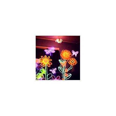 Neon flexible flower