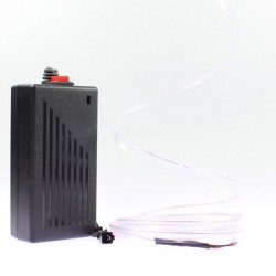 Cable luminoso collar blanco 2m con transformador 220V + tapajuntas