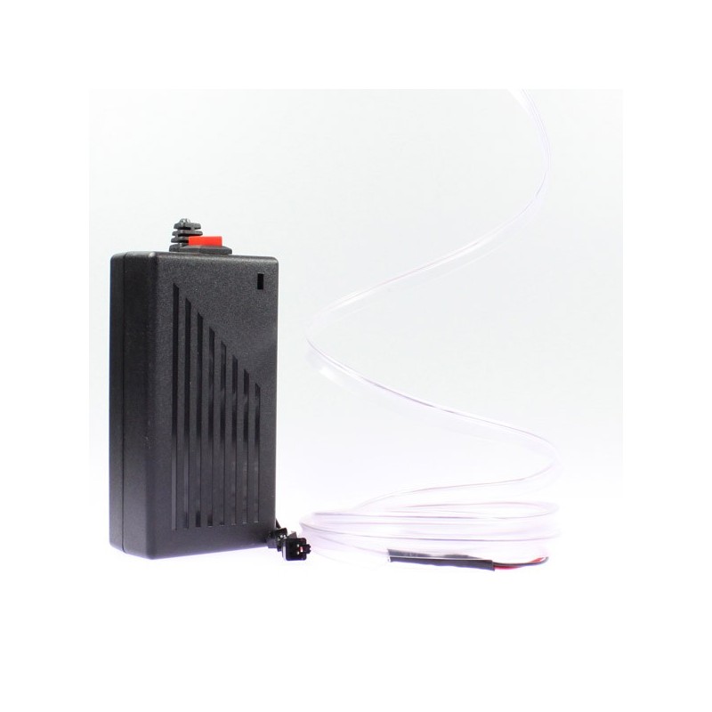 Cable luminoso collar blanco 2m con transformador 220V + tapajuntas