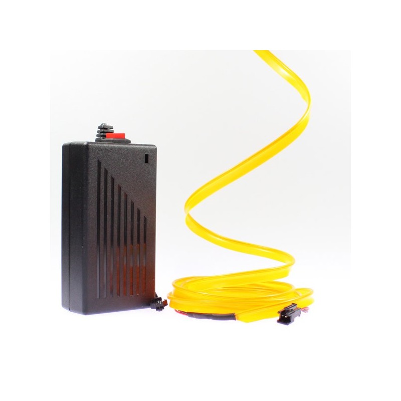 Orangefarbener Leuchtfaden mit 2m langem Hals und 220V-Stromversorgung + Blinklicht