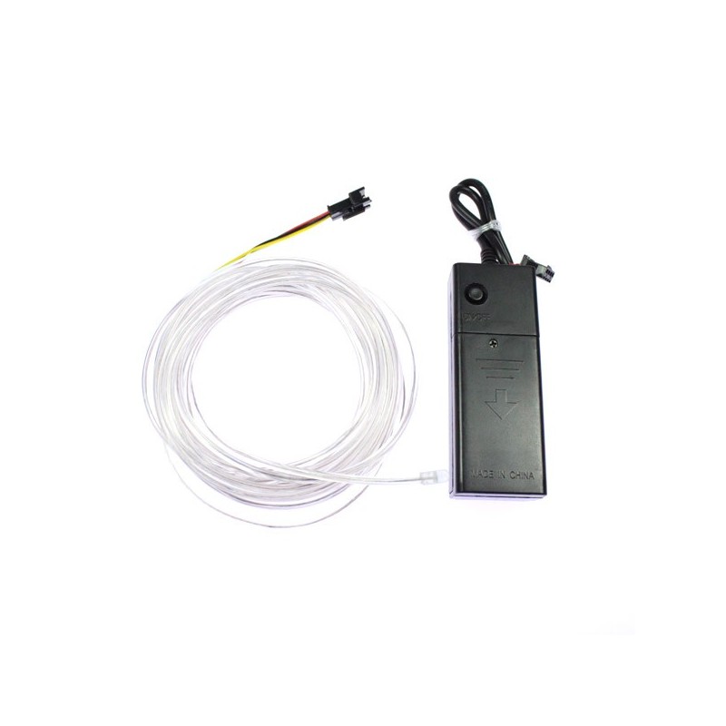 Cable luminoso pilas blancas