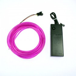 Fil lumineux piles violet