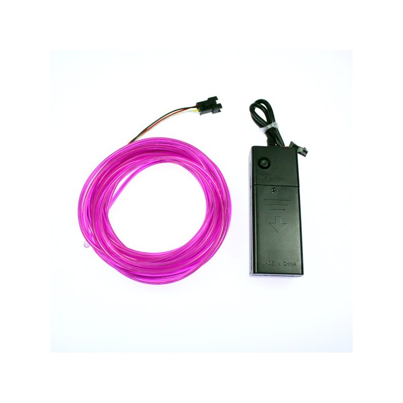 Leuchtfaden Batterien violett