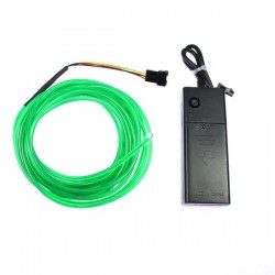 Fil lumineux piles vert