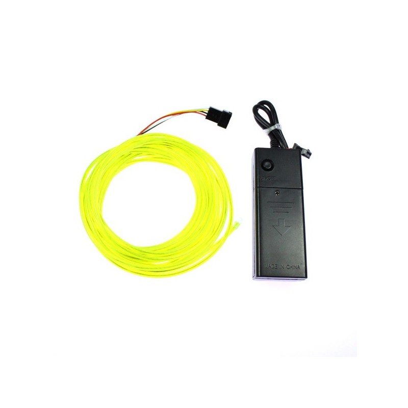 Cable luminoso pilas verde lima