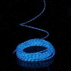 Kit fil électroluminescent animé bleu 2m 220 volts