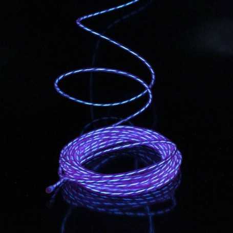 Kit fil électroluminescent animé violet 2m 220 volts