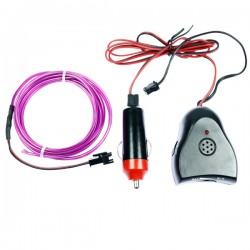 Néon flexiforme violet tuning auto + capteur de son