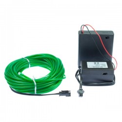 Decoración flexible de neón para fiestas verde - 10m