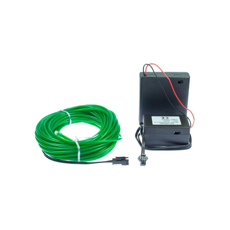Decoración flexible de neón para fiestas verde - 10m