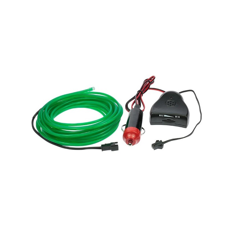 Flexible Neonröhre Autotuning grün + Tonsensor - 5m - Durchm. 3mm