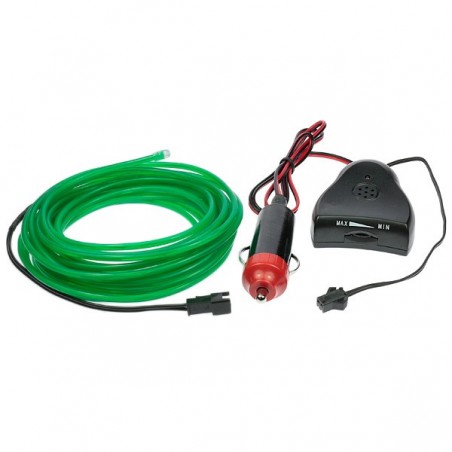 Flexible Neonröhre Autotuning grün + Tonsensor - 5m - Durchm. 3mm