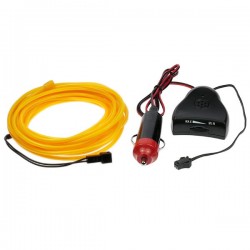 Flexible Neonröhre Autotuning gelb + Tonsensor - 5m - Durchm. 3mm