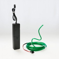 2m grünes, batteriebetriebenes, flexibles Neonkabel mit Tonsensor