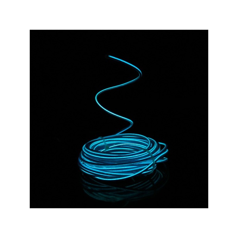 El wire flexiforme 5m bleu à piles avec capteur de son