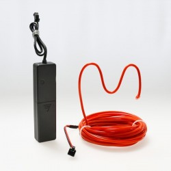 El wire flexiforme 5m rouge à piles avec capteur de son