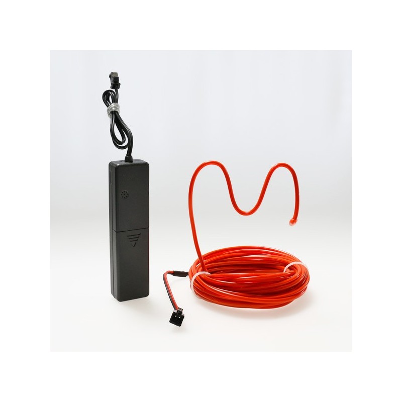 El wire flexiforme 5m rot batteriebetrieben mit Tonabnehmer
