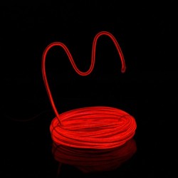 El wire flexiforme 5m rouge à piles avec capteur de son