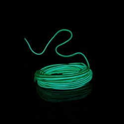 El wire flexiforme 5m vert à piles avec capteur de son