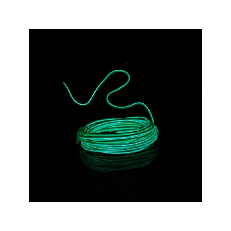 El wire flexiforme 5m vert à piles avec capteur de son
