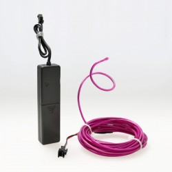 El wire flexiforme 5m violet à piles avec capteur de son