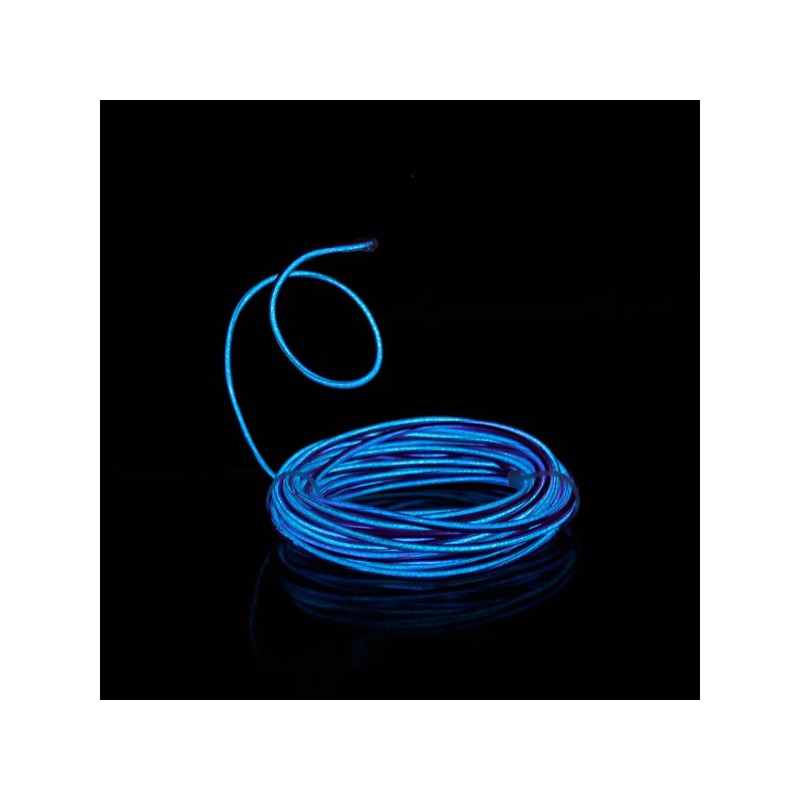 El wire flexiforme 5m violet à piles avec capteur de son