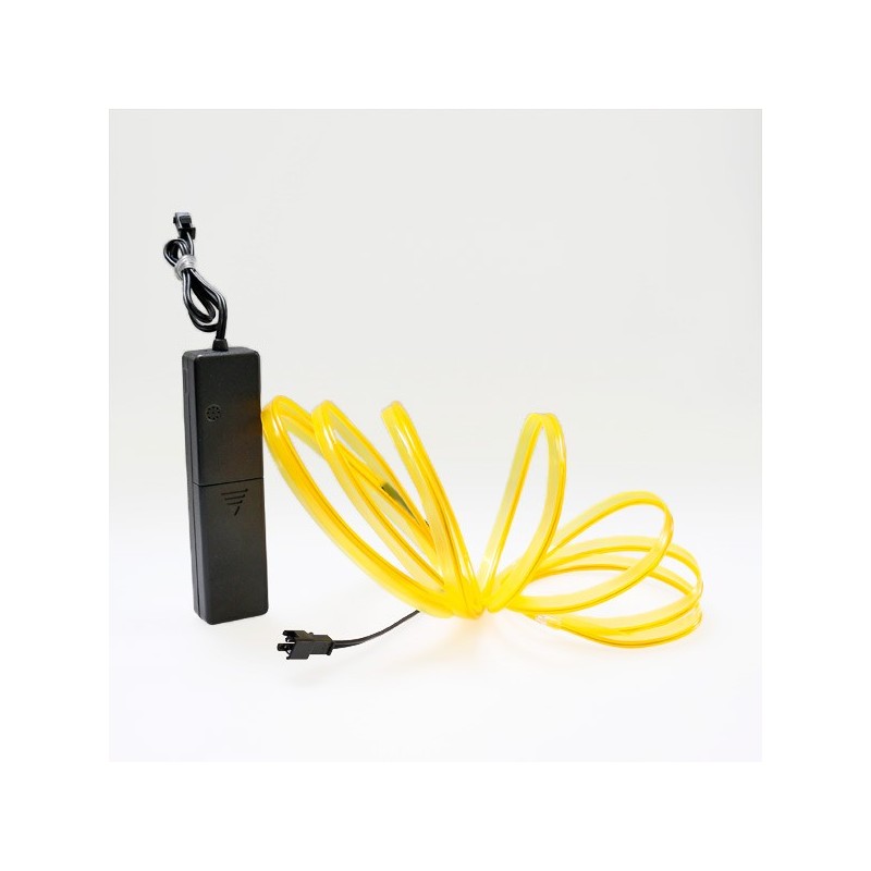El wire yellow 2m battery-operated bezel with sound sensor