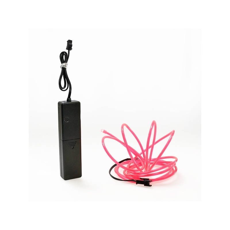 El wire pink 2m with battery box sound sensor