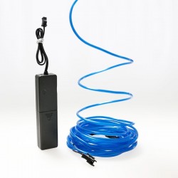 El wire bleu 5m avec alimentation piles capteur de son