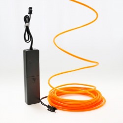 El wire orange 5m avec alimentation piles capteur de son