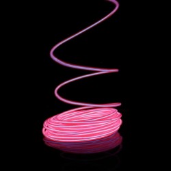 El wire rose 5m avec alimentation piles capteur de son