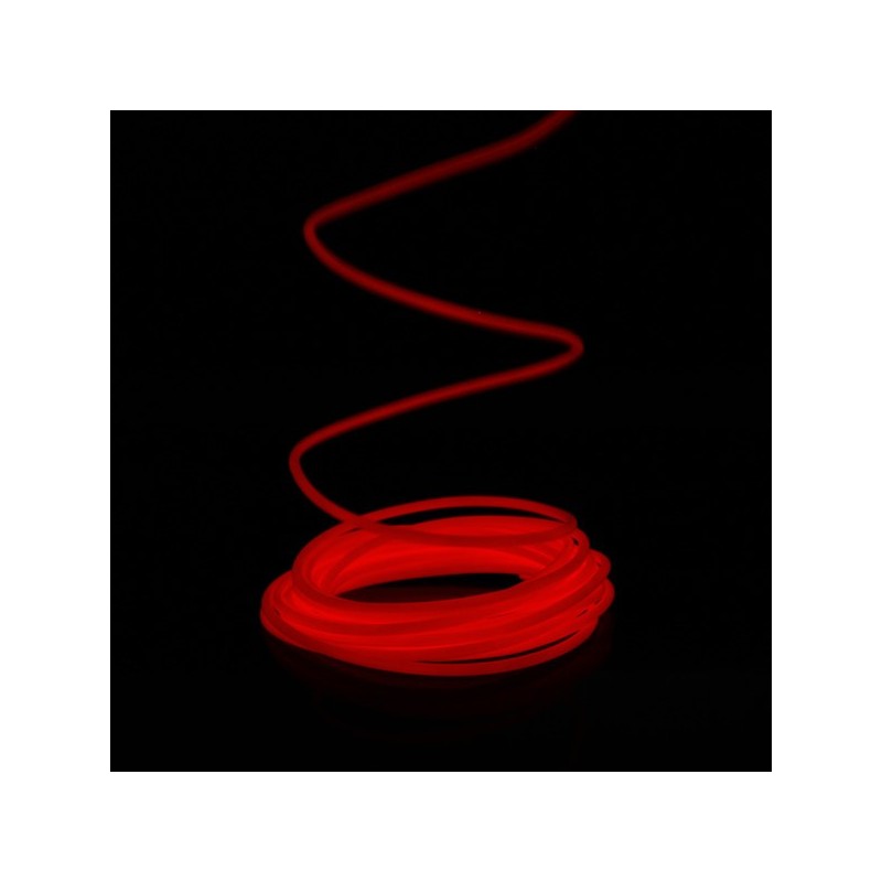 El wire rouge 5m avec alimentation piles capteur de son