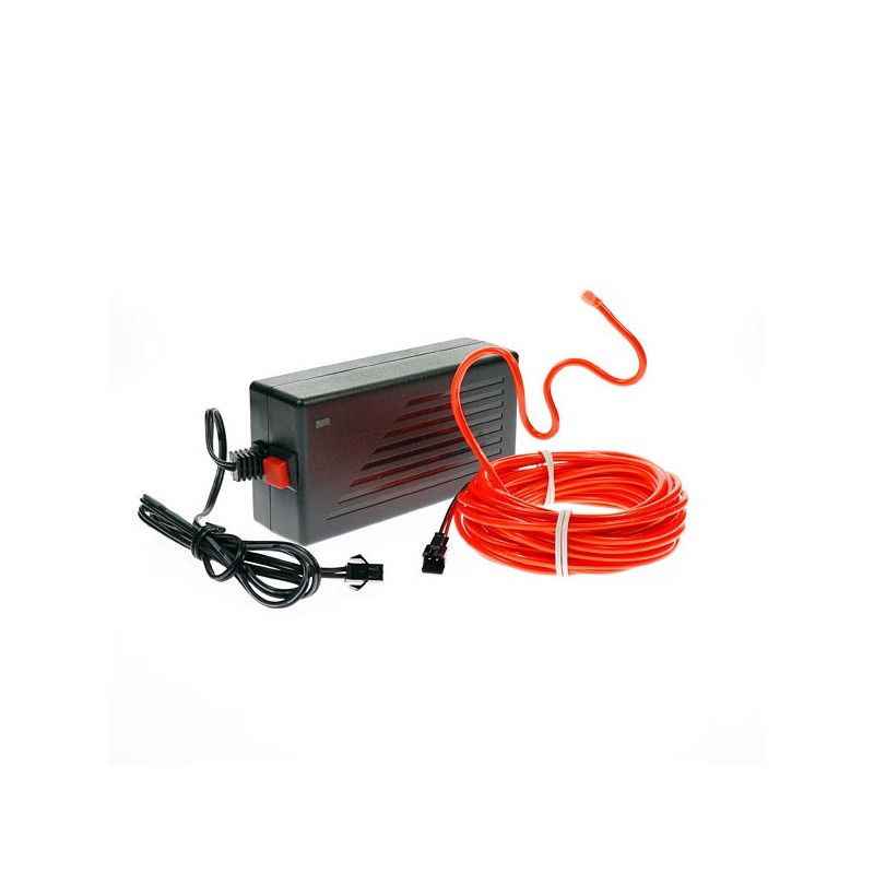 Neonröhre für Hausdekoration, rot, 5m, mit 220V Stromversorgung + Blinklicht