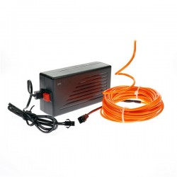 Néon déco maison flexiforme orange 5m avec alimentation 220V + clignotement