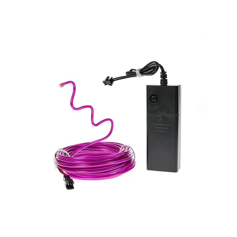 Néon loisir créatif flexiforme violet de 5m à piles