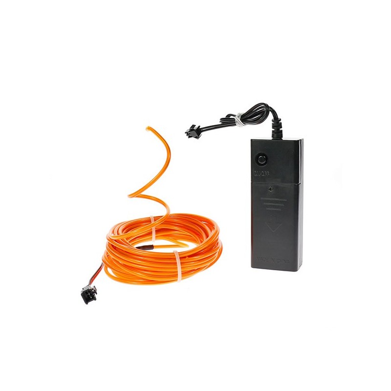 Néon loisir créatif flexiforme orange de 5m à piles