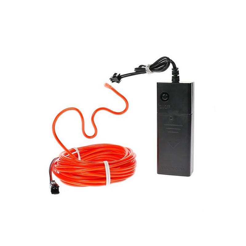 El wire 5m red battery-powered flexiforme hobby toy