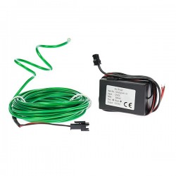 Néon tuning moto flexiforme vert 12 volts de 5m