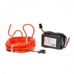 Néon tuning moto flexiforme rouge 12 volts de 5m