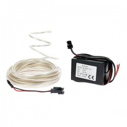 Néon tuning moto flexiforme blanc 12 volts de 5m