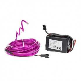 Néon tuning auto flexiforme violet 12 volts de 5m