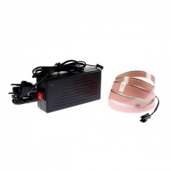 Bande électroluminescente blanche kit 220V de 2m + clignotement